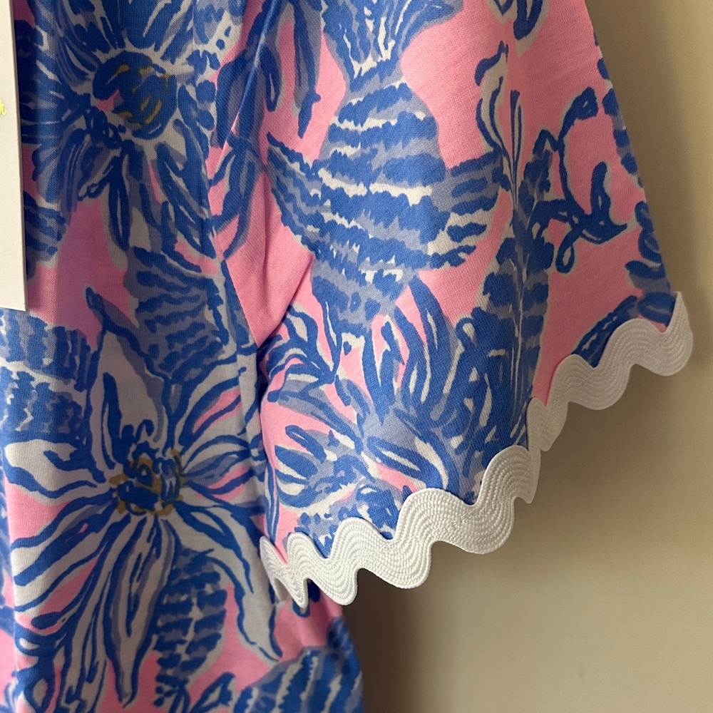 Lilly Pulitzer Pink and Blue Floral Dress - Picture 2 of 7